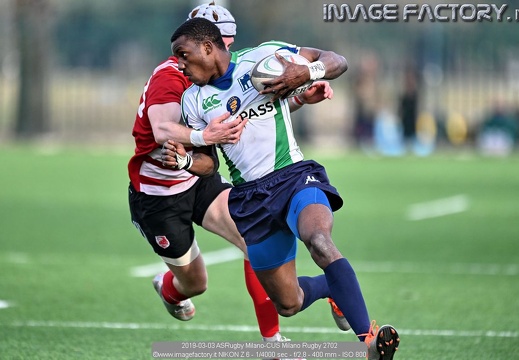 2019-03-03 ASRugby Milano-CUS Milano Rugby (38-29)